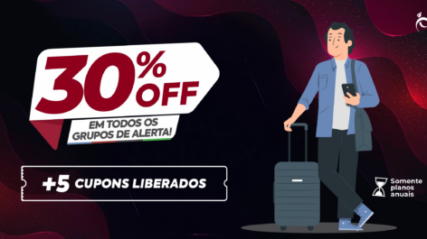 IMPERDÍVEL! +5 cupons com 30% OFF nos Alertas de Viagem do PP (encerrado)