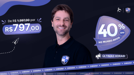 ÚLTIMAS HORAS! Entre no Mundo Avios com 40% OFF (só até meia-noite)