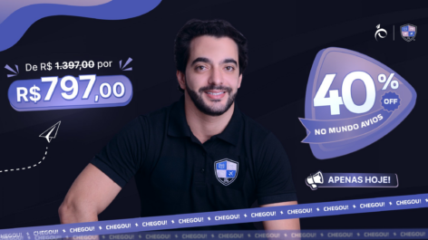 VOLTOU! 40% OFF no Mundo Avios por 24 horas