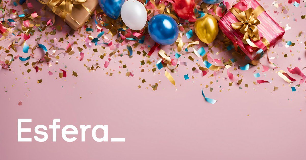 Aniversário Esfera! Ative as suas notificações e não perca nenhuma das ofertas