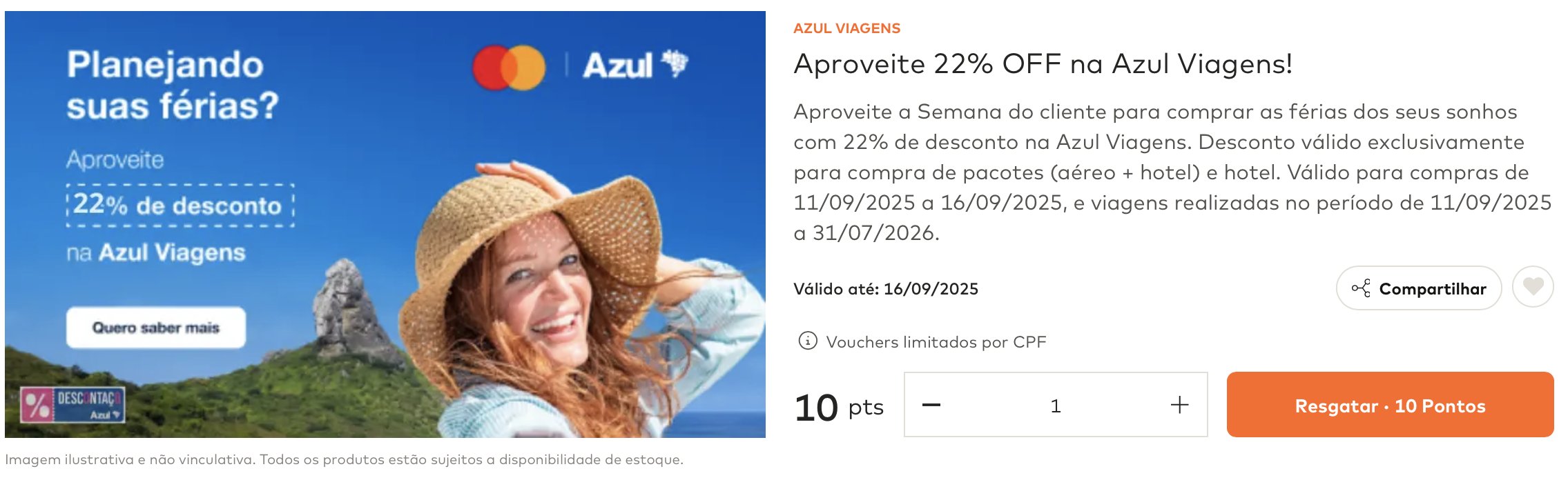 cupom azul viagens mastercard