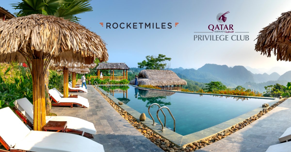 Qatar Airways oferece 25% de milhas bônus ao reservar hospedagens no Rocketmiles