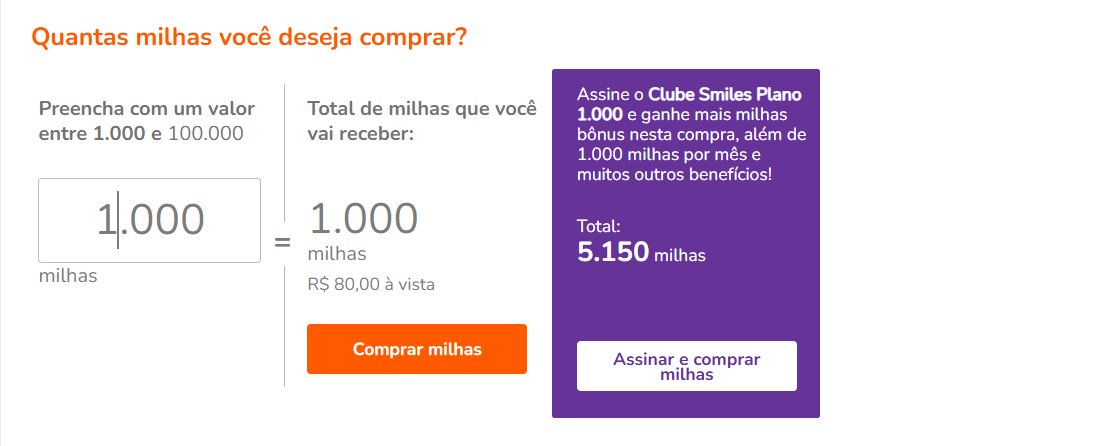 Compra Milhas Smiles