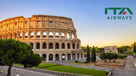 Voos diretos para Roma ida e volta a partir de R$ 3.160 em até 6x sem juros! ITA Airways oferece 15% de desconto nas passagens
