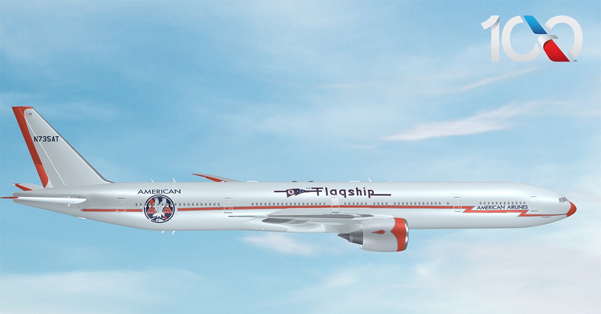 American Airlines design 100 anos