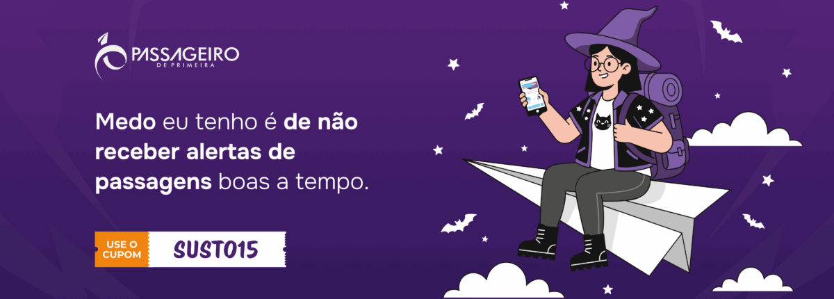 Halloween do PP! Aproveite 15% OFF nos Alertas de Viagem
