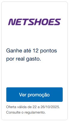Azul Fidelidade Netshoes