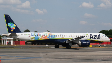 Azul personaliza aeronave em homenagem a Sergipe