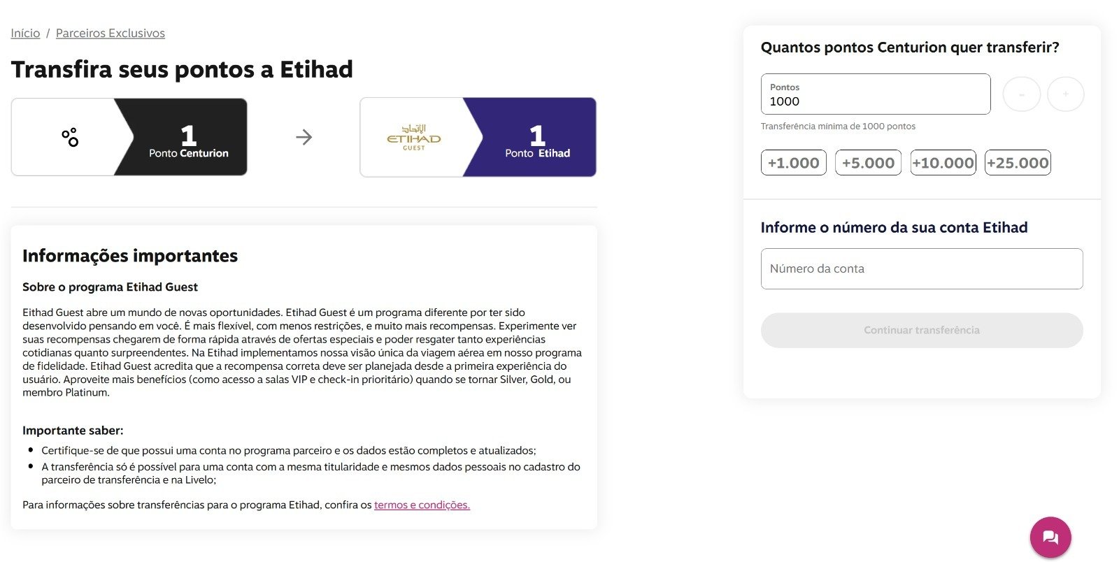 livelo etihad guest