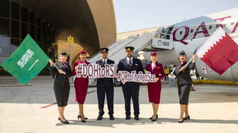 Qatar Airways estreia voos para novo aeroporto da Arábia Saudita