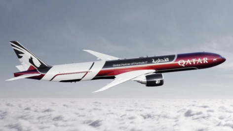 Qatar Airways revela pintura especial em homenagem à Formula 1