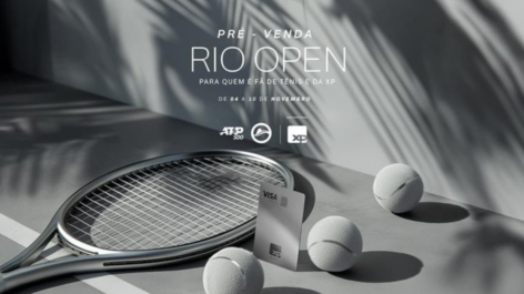 XP vai oferecer acesso exclusivo à pré-venda de ingressos do Rio Open para portadores do cartão