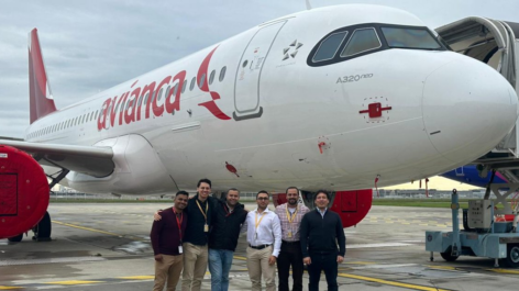 avianca recebe o primeiro Airbus A320neo com cabine Airspace com mais espaço para bagagens