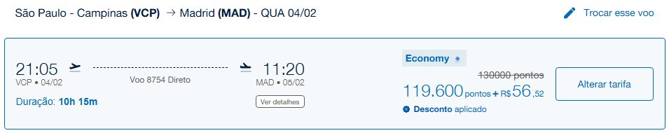 Azul desconto passagens